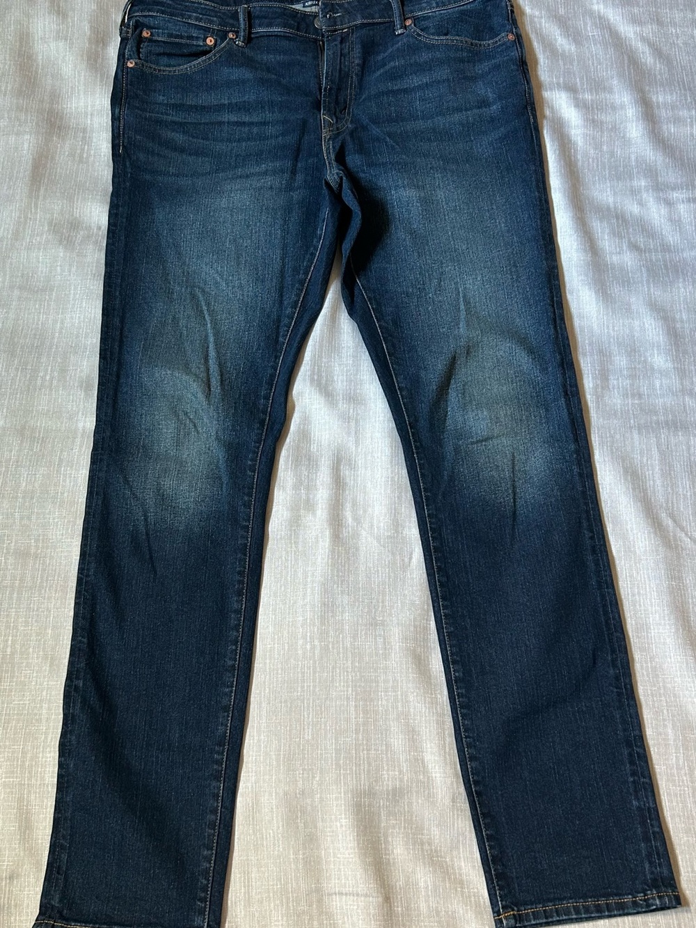 American Eagle Outfitters Men's Skinny Jeans - Dark Blue Wash (38x34)